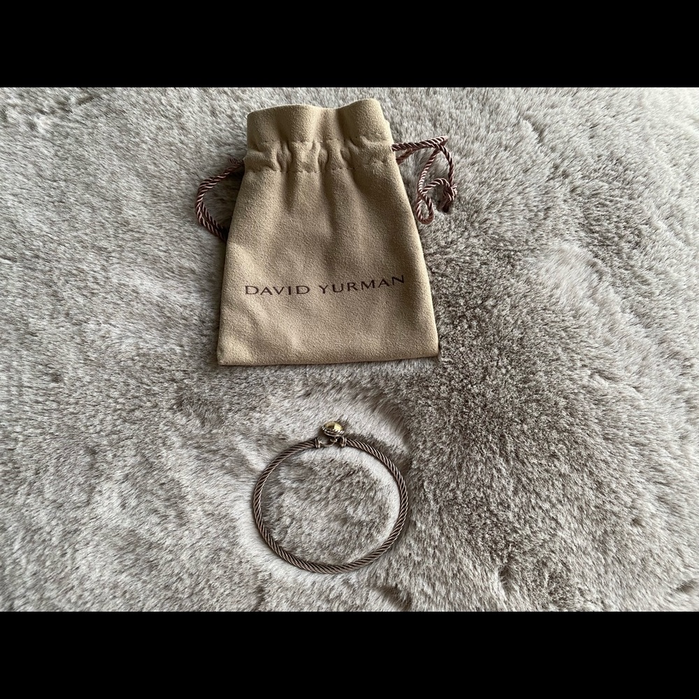 David Yurman silver bangle barely worn LIKE NEW